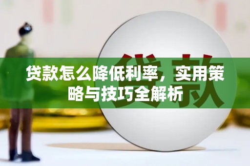 西固贷款怎么降低利率，实用策略与技巧全解析