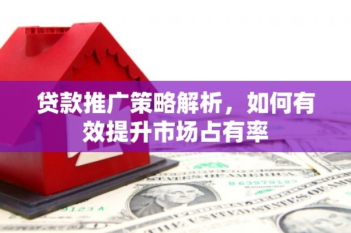 西固贷款推广策略解析，如何有效提升市场占有率