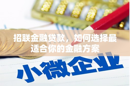 西固招联金融贷款，如何选择最适合你的金融方案
