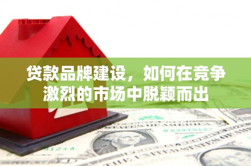 西固贷款品牌建设，如何在竞争激烈的市场中脱颖而出