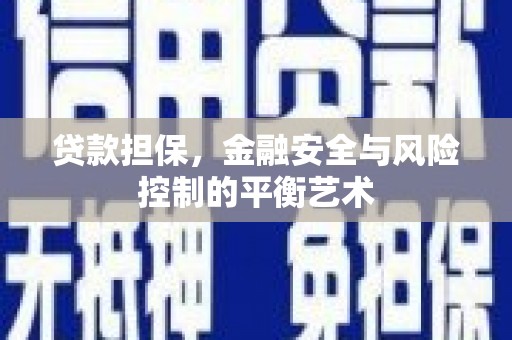 西固贷款担保，金融安全与风险控制的平衡艺术