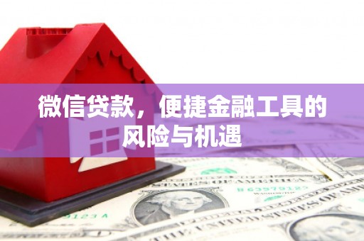 西固微信贷款，便捷金融工具的风险与机遇