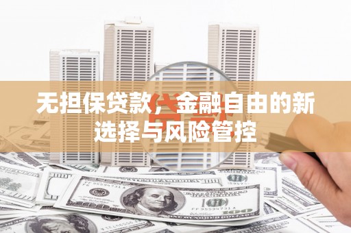 西固无担保贷款，金融自由的新选择与风险管控