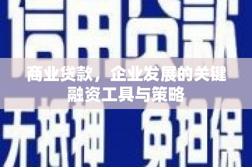 西固商业贷款，企业发展的关键融资工具与策略