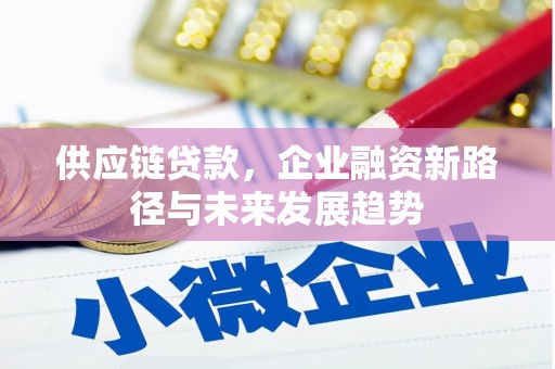 西固供应链贷款，企业融资新路径与未来发展趋势