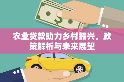 西固农业贷款助力乡村振兴，政策解析与未来展望