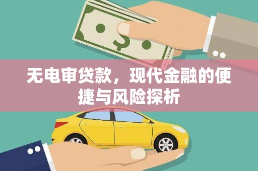西固无电审贷款，现代金融的便捷与风险探析