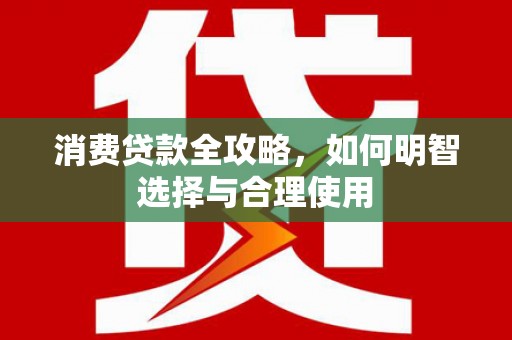 西固消费贷款全攻略，如何明智选择与合理使用