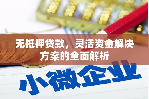 西固无抵押贷款，灵活资金解决方案的全面解析