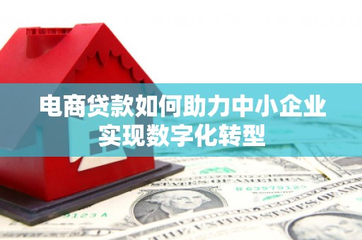 西固电商贷款如何助力中小企业实现数字化转型