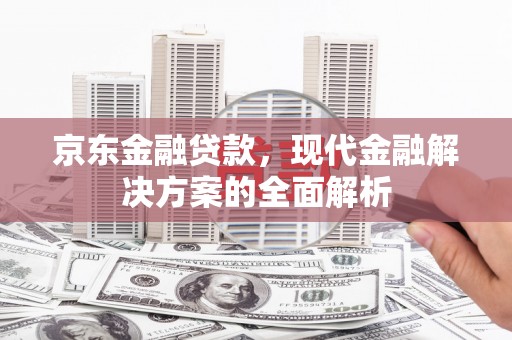 西固京东金融贷款，现代金融解决方案的全面解析