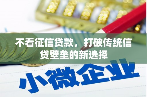 西固不看征信贷款，打破传统信贷壁垒的新选择