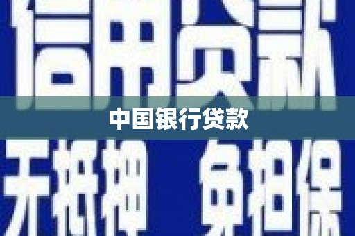 西固中国银行贷款