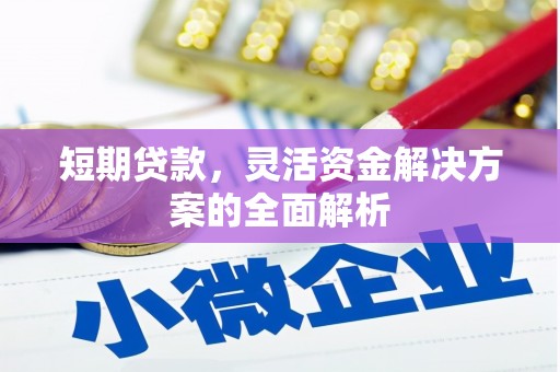 西固短期贷款，灵活资金解决方案的全面解析
