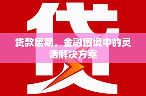 西固贷款展期，金融困境中的灵活解决方案