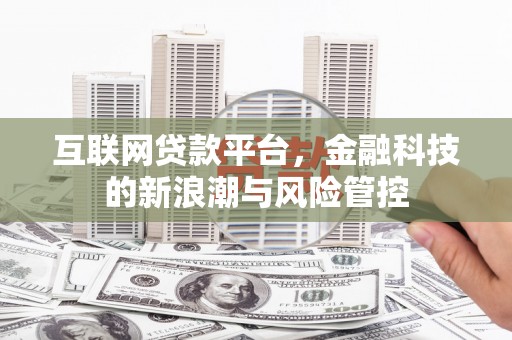 西固互联网贷款平台，金融科技的新浪潮与风险管控