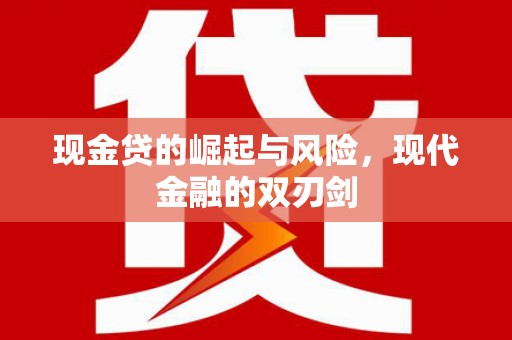 西固现金贷的崛起与风险，现代金融的双刃剑