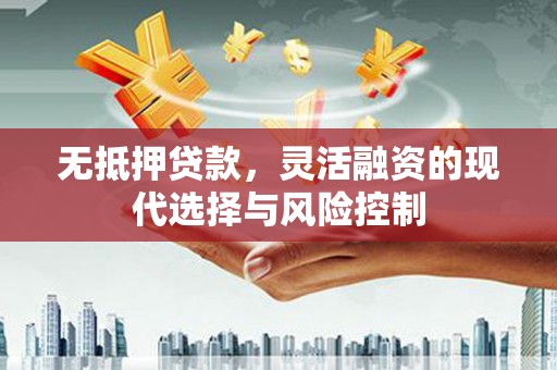 西固无抵押贷款，灵活融资的现代选择与风险控制