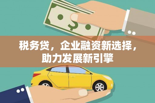 西固税务贷，企业融资新选择，助力发展新引擎