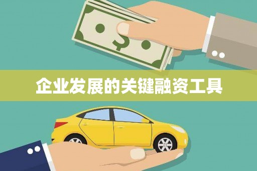 西固企业发展的关键融资工具