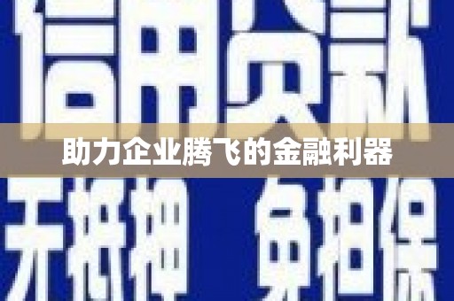 西固助力企业腾飞的金融利器