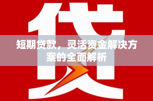 西固短期贷款，灵活资金解决方案的全面解析
