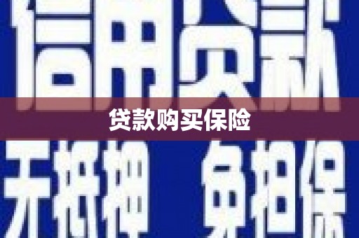 西固贷款购买保险