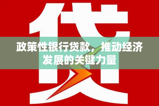 西固政策性银行贷款，推动经济发展的关键力量